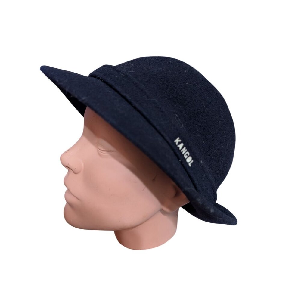 Kangol Bucket Hat Navy Blue Women's Size XL 22 in Around Vintage Made in England